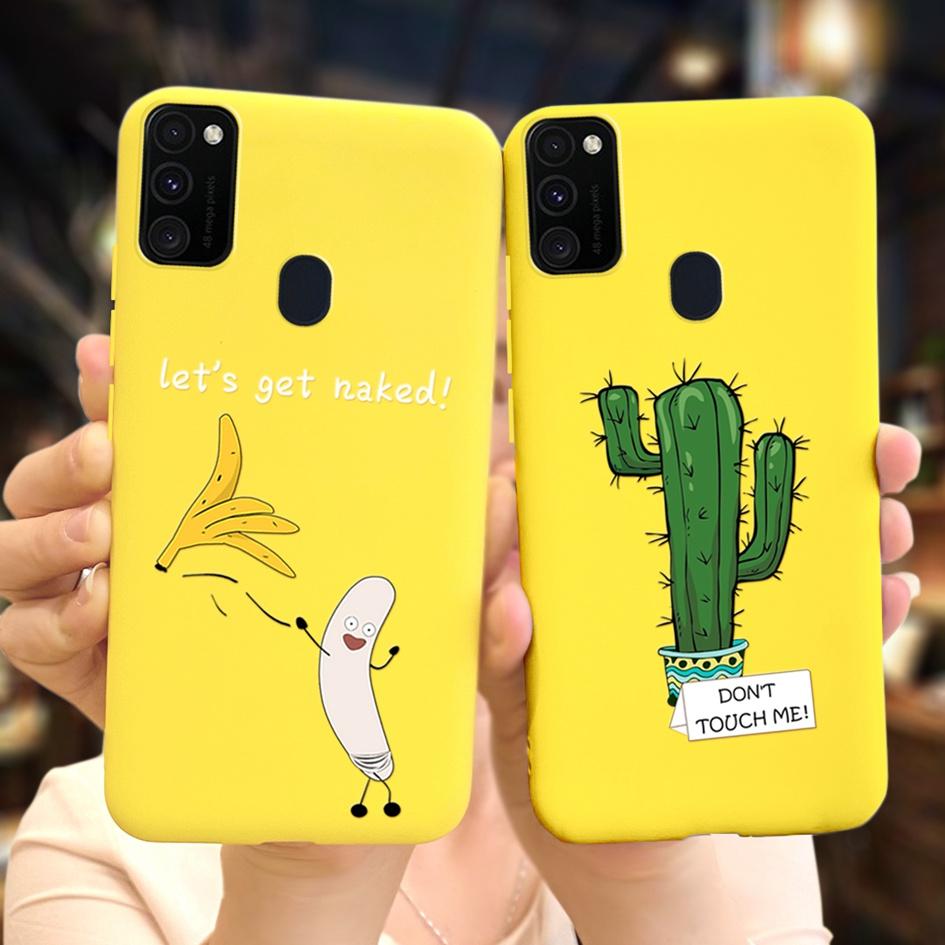 Pro Samsung M21 Pouzdro 6,4 palce Měkký Silikonový Kryt s Srdcem TPU Pro Samsung Galaxy M21 M 21 SM-M215F M215 Zadní Kryt Telefonu Funda