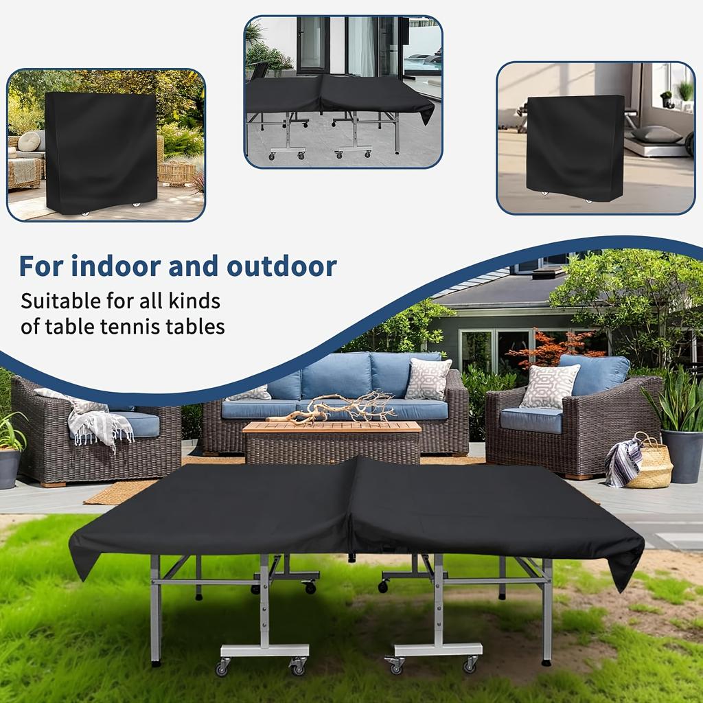 1 Piece of Table Tennis Table Cover, Suitable for Outdoor Table Tennis Tables and Multi-functional Furniture Covers
