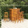 VidaXL Garden Bar Set 5 Pcs Solid Acacia Wood