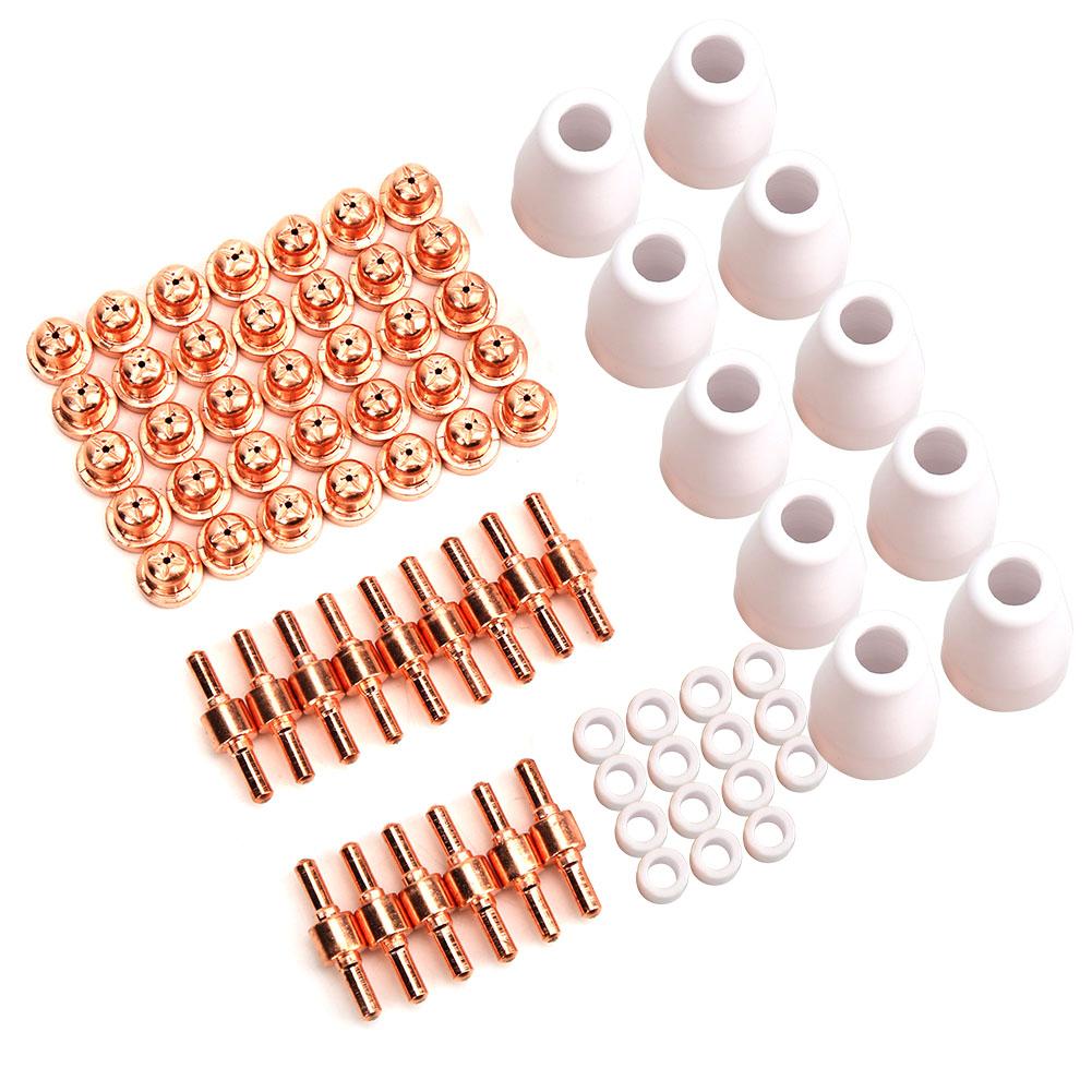 75pcs Shield Cup Tip Electrode Swirl Ring for PT31 LG 40 Plasma Cutting Torch CUT40