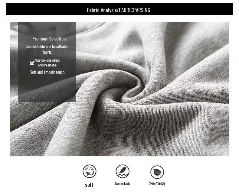 Men's Korean Style Solid Fleece Zip-Up Hoodie - Autumn/Winter Casual Sports Cardigan