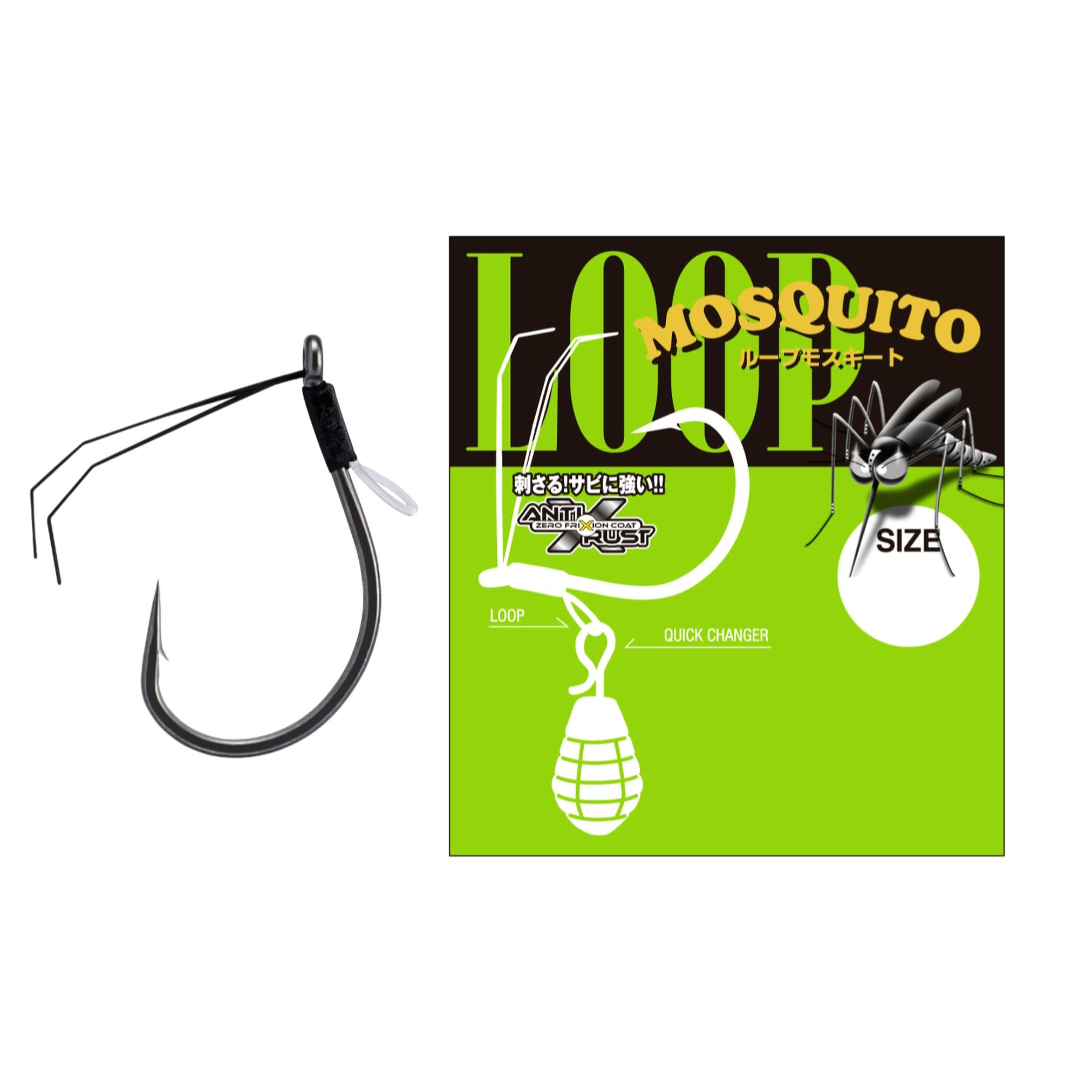 VARIVAS Nogales Worm Hook Loop Mosquito No. 1 4 Pieces #1 (4 pieces)