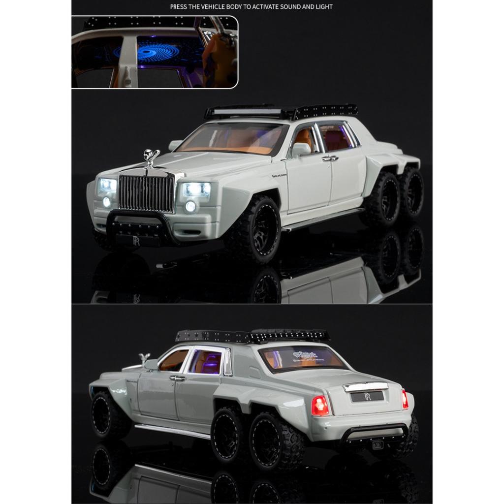 1/32 Rolls-Royce Phantom 6x6 Slitina Pickup Odlévaný Model Auta - Zvuk a Světlo Dárek