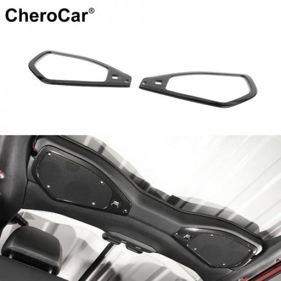 Car Top Roof A-Pillar Speaker Cover Trim For 18+ Jeep Wrangler JL Gladiator JT