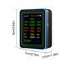 WiFi 12 In 1   Quality Detector Carbon Dioxide Detector with TimeCelsius Date Display   PM2.5 PM10 HCHO TVOC CO CO2 Temperature Humidity Meter  