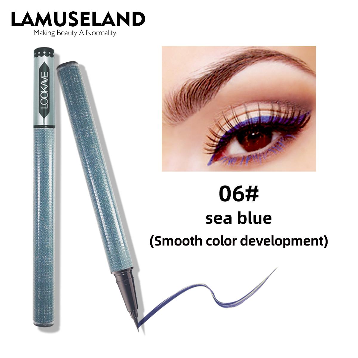 

Черная подводка для глаз Lamuseland, водостойкая, долговечная