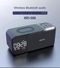 15W wireless charging Dual alarm clock home Bluetooth speaker with night light Bluetooth subwoofer temperature display FM/TF/AUX