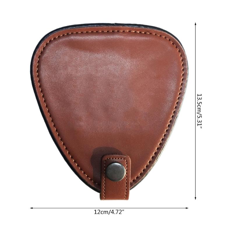 Guitar Picks Holder Case for Electric Guitar Picks Storage Pouch Box, PU Leather Guitar Plectrums Bag for Guitar Players