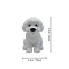 Guibing Dog Puppy Statue Ornament, Mini Puppy Decoration Ornament, Home Decoration Desktop Ornament, Fashion Decoration Statue