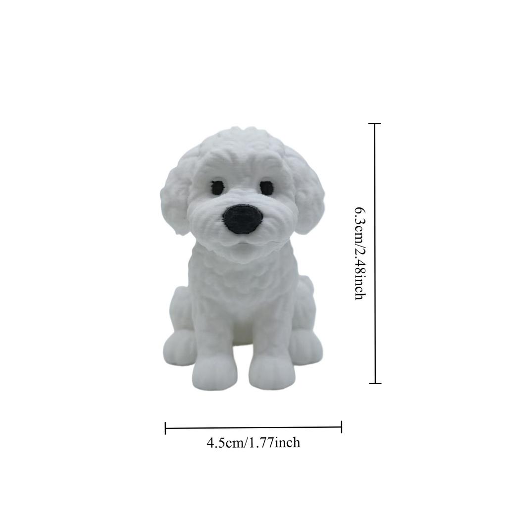 Guibing Dog Puppy Statue Ornament, Mini Puppy Decoration Ornament, Home Decoration Desktop Ornament, Fashion Decoration Statue