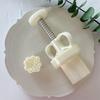 Plastic Mooncake Molds DIY Mooncake Stamps Osmanthus Shaped Baking Moulds Pastry Gadgets 3 Sizes for Mid-Autumn Festival