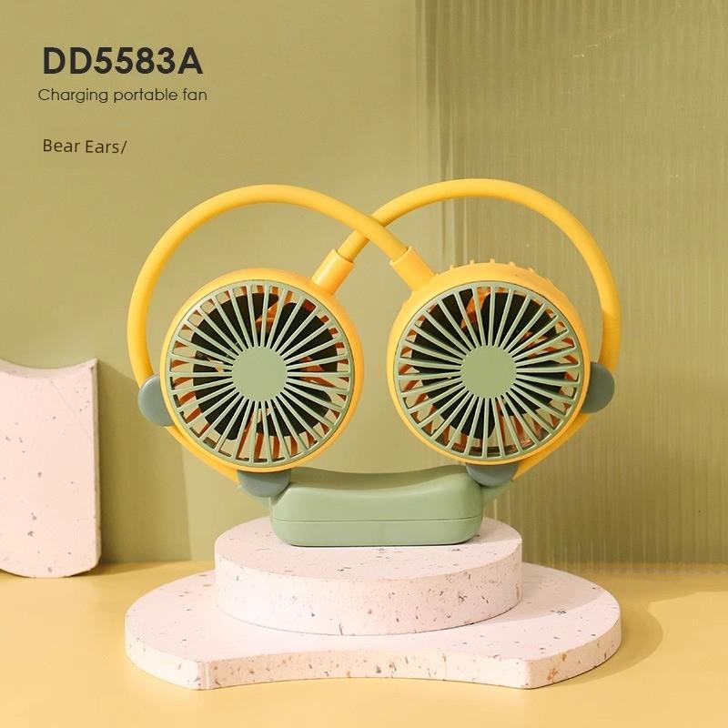 Halterneck Fan Ultra-Long Life Battery Seaside Outdoor Travel Mini Portable Head Wear Bean Bag Small Electric Fan Cooling Artifact
