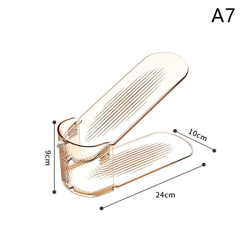 1Pcs Integrated Shoe Support Shoe Cabinet Storage Rack Shoe Storage Rack Space-saving Removable Double-layer Adjustable Rack