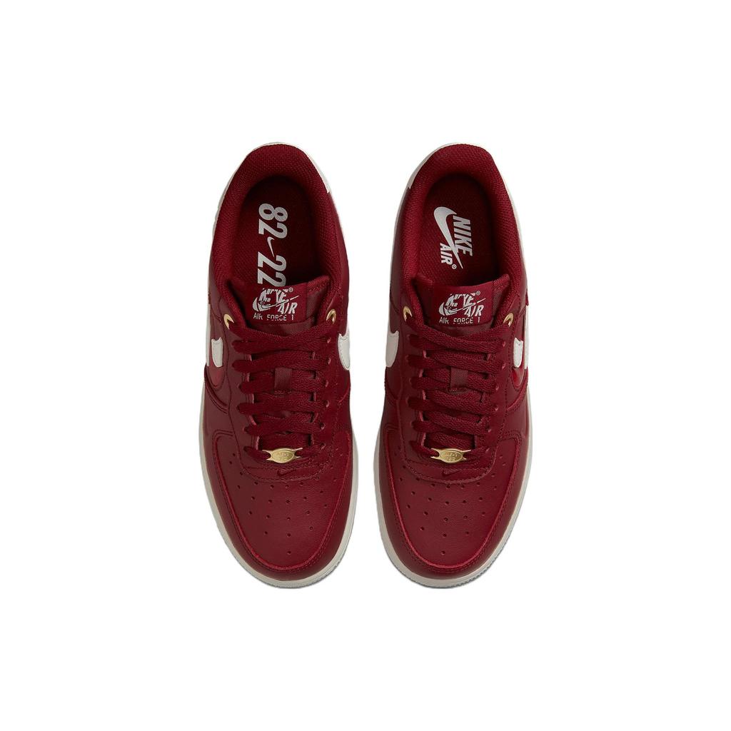 New Nike Air Force 1 Low '07 Premium History Of Logos Team Red Women's DZ5616-600