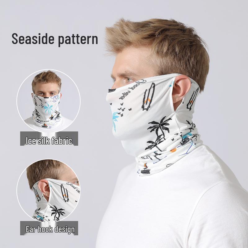 Sommer Eis Seide Nackenwärmer Stirnband für Radfahren und Outdoor-Sport