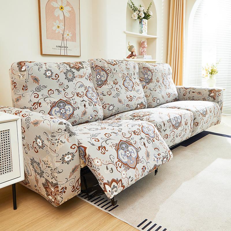 1/2/3seater Recliner Sofa Covers for Printed All-inclusive Relax Armchair Cover Stretch Couch Protector Funda 3 Plazas
