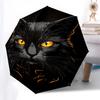 1pc Cat faceOpen/Close Umbrella-Windproof, Compact Travel Umbrella, Sturdy 8-Rib Shaft, Outdoor Accessory1187