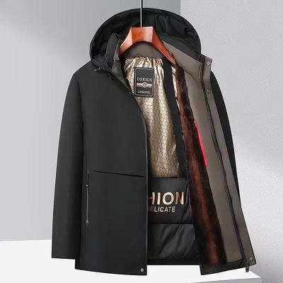 Herren Baumwolljacke mit Fleece-Futter für den Winter