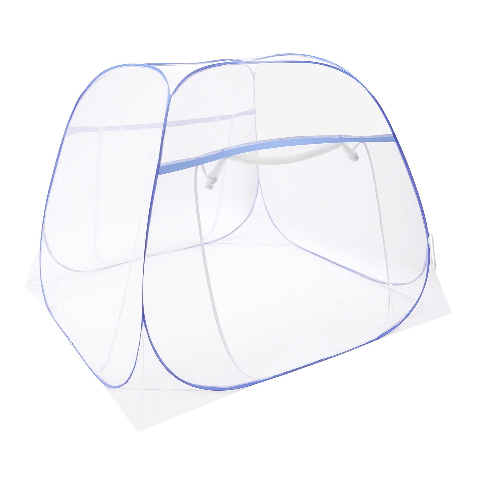 

Pop-Up Mosquito Net Tent Folding Design with Net Bottom for Queen to King Size Bed 79*71*57in Easy to Install for Bedroom & Trip