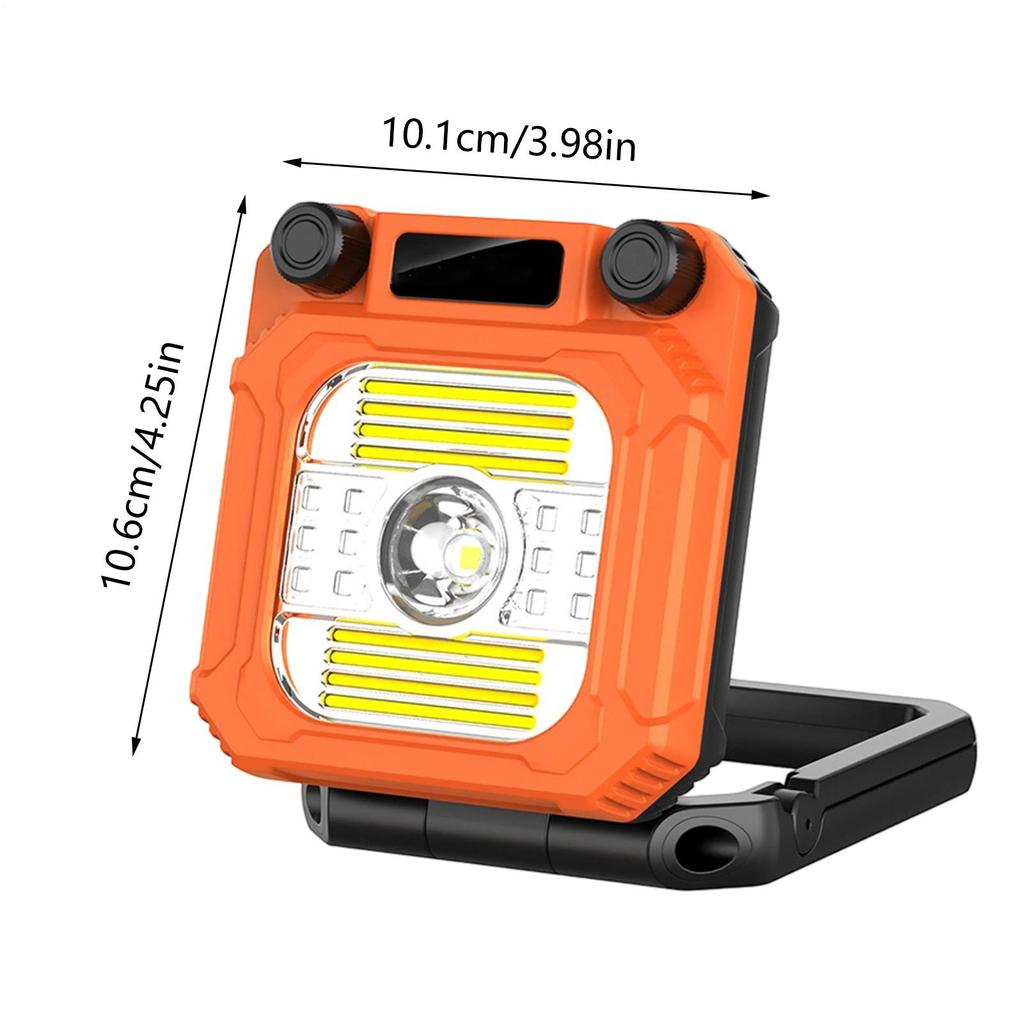 Camping Lantern 3200mAh Magnetic Flashlight Folding 3200mAh Lights For Camping With LCD Display For Outdoor Patio Tent Porch