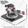 MOOXI Space Wars Movie Throne Military Conference Room Scenario Model Building Block DIY Diorama Bricks For Kids Montessori Toys