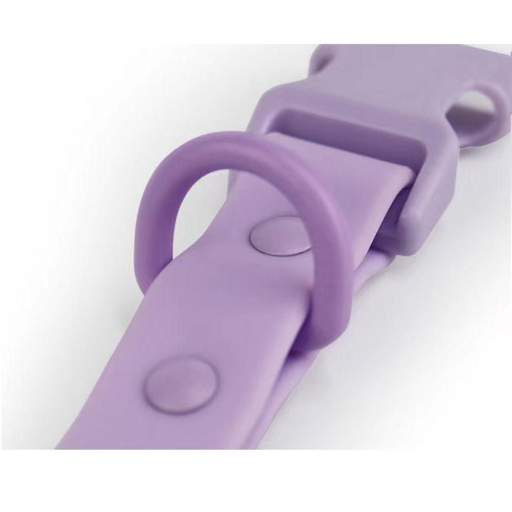 Elastic Webbing PVC Pet Collars Combo Waterproof Soft Dog Leashes Dog Collar Leash Set  Walking