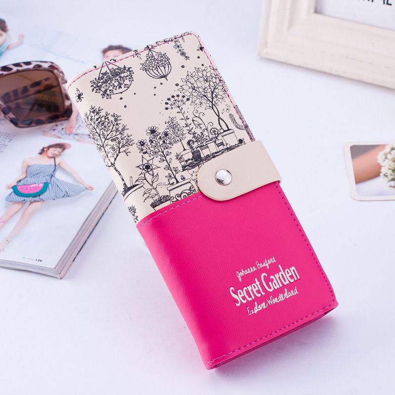 Secret Garden 2019 Artificial Leather Wallet Women Purse Fashion Pastoral Fresh