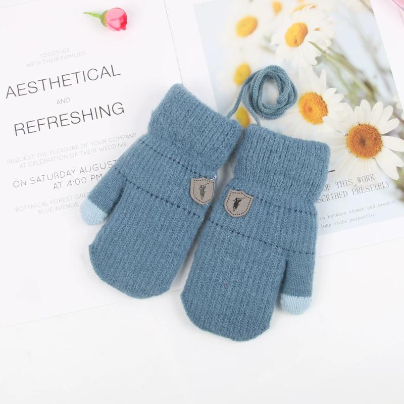 Baby Gloves for Autumn and Winter, Thickened and Fleece-Lined for Warmth, Suitable for Toddlers, Boys and Girls, Cute Dinosaur Design, Mittens