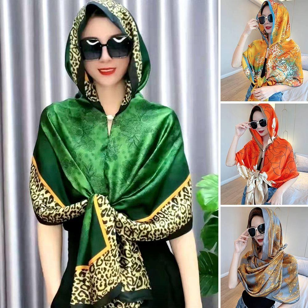 With Buckle Muslim Turban Sun-Resistant Headscarf Fashion Baotou Hat  Women