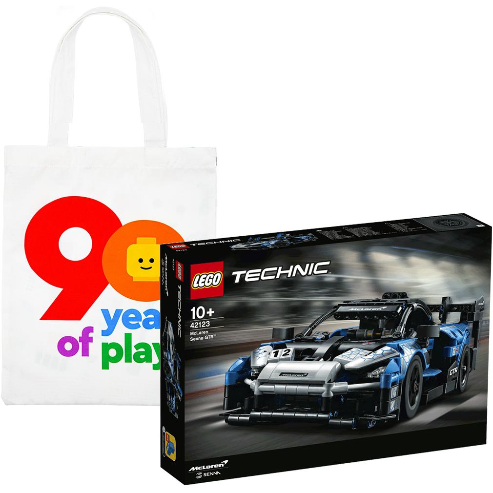 LEGO Technology Mechanical Set McLaren Sena GTR Racing, Sports Car Hobby Model Building Blocks 830 42123