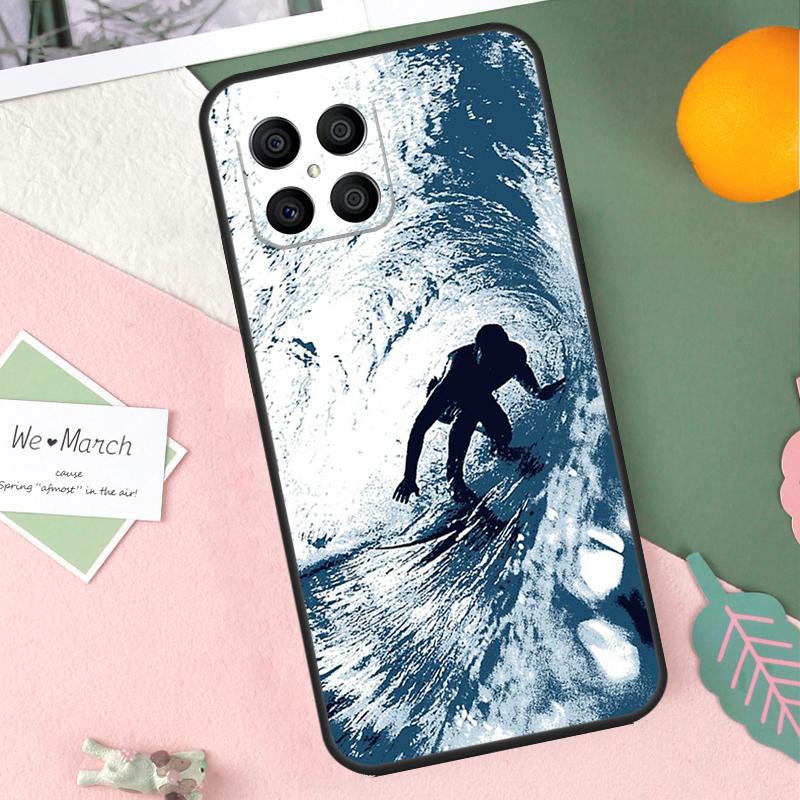 Surfing Wave Case For Honor 200 Lite 50 70 90 X9b X9a X8b X8a X8 X9 X9c Honor Magic 7 Pro 5 6 Lite Cover