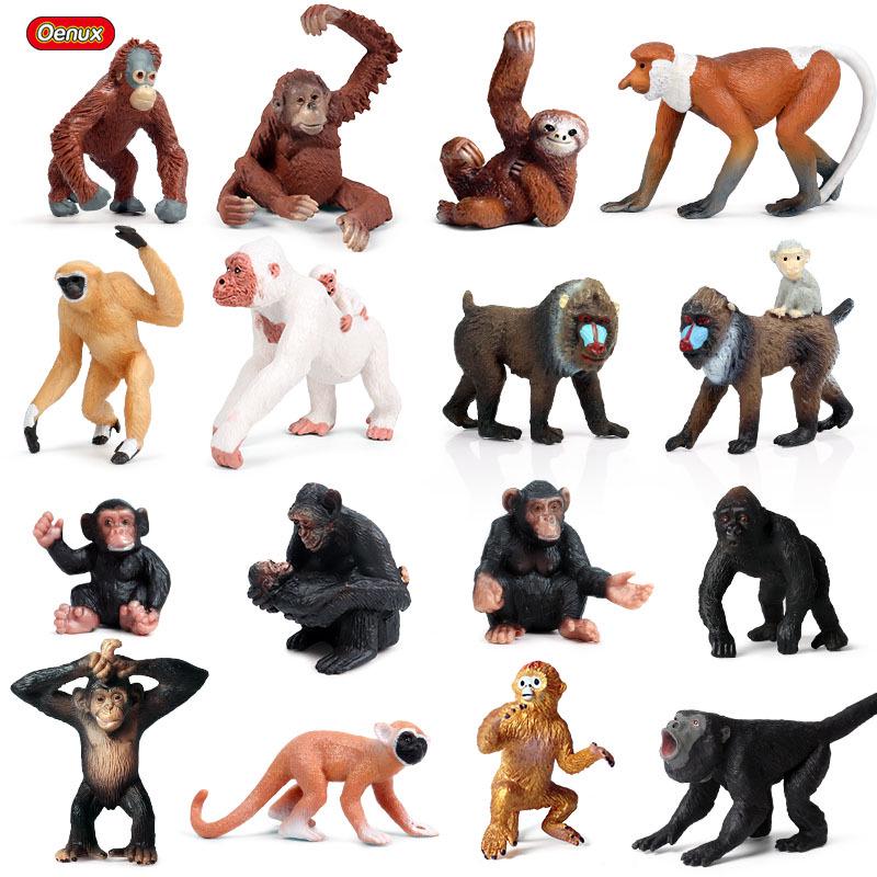 Cross-Border Children's Cognitive Animal Model: Gorilla, Monkey, Ape Toy Ornament