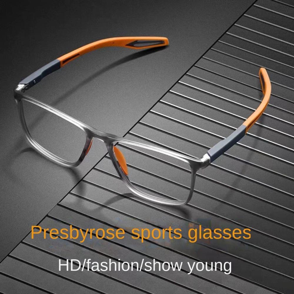 Ultralight Sport Presbyopia Eyeglasses Square Frame Anti-blue Light Glasses Work