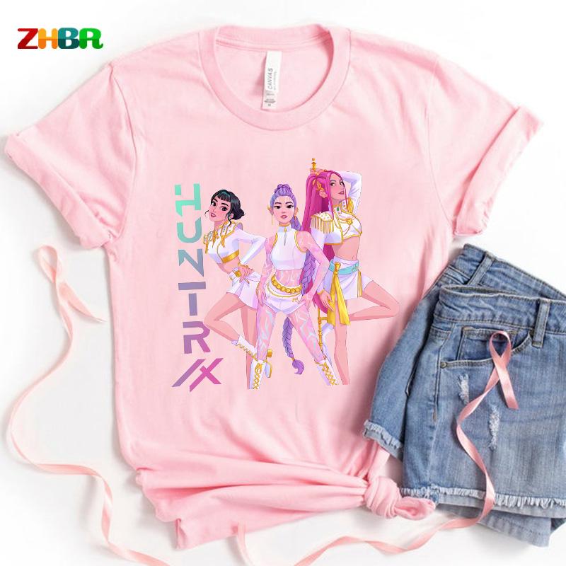 

Kpop Huntrix Футболка Сорочка Дитяча Мисливці на Демонів Сорочка Футболка Хлопчик Дівчинка Діти Дівчата Хлопчики Діти 100