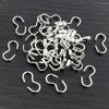 8*4 13*6.5mm 100pcs/lot  6 Colors Pendant Necklace Buckle Clasp Connectors Bangle Bracelet For Cameo Jewelry Accessories for DIY