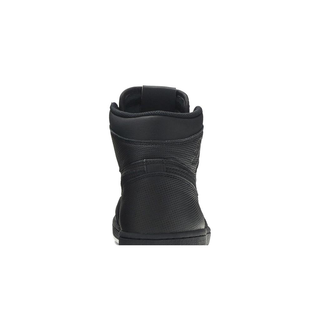 Air Jordan 1 Retro High OG 'Perforated' (Unisex) Black / Black-White Vintage Basketball Shoes 555088 002