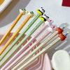 Premium Alloy PVC Chopsticks Feature Nonslip Grip And High Temperatures Resistance For Adults Kids Family Meals