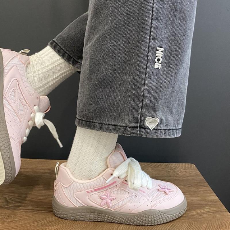 Móda 2024 NOVÉ Sladké Dobře vypadající Platformové Tenisky Prodyšné Růžové Dámské Značkové Boty Volnočasová Móda Ležérní Boty Zapatos De Mujer