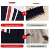 2025 Autumn Men's Korean Striped Wool Cardigan Sweater
