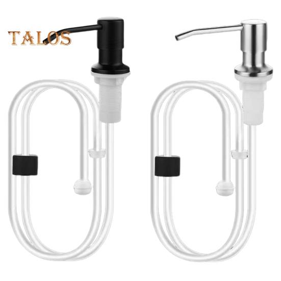 Soap Dispenser for Kitchen Sink Stainless Steel Countertop Pump with 1m Extension Tube Kit 360-degree Rotation Anti-Corrosion Hand Wash Pump for Home