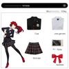 Persona 5 Kasumi Yoshizawa Cosplay Costume JK Uniform School Badge Suit Adult Girls Halloween Party Role Play Outfit
