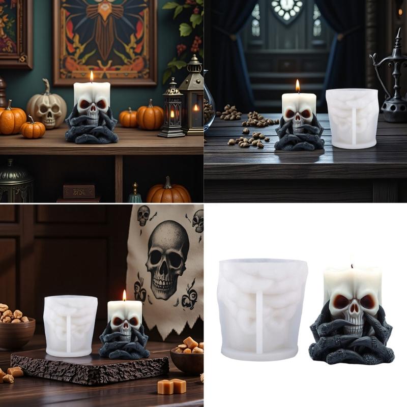 Candle Mold Ghosty  Silicone Mold for Candle Making Halloweens Candle Mold for Diys Handmade Soap,Aromatherapys