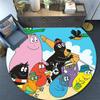 Barbapapa3,Round Area Rug,Carpet Rug for Living Room Bedroom Sofa Playroom Decor,Non-slip Floor Mat