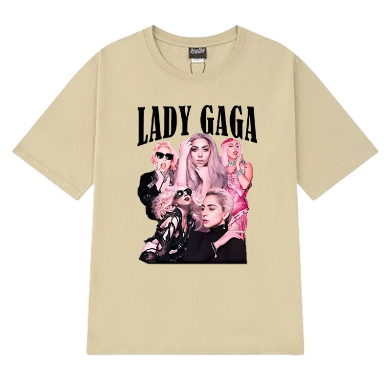 Heißer Verkauf Neues Album Lady Gaga Mayhem Hip Hop 100% Baumwolle T-Shirt Unisex Damen Kurzarm T-Shirts Sommer Unisex Übergröße Oberteile