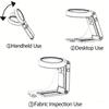 Double Lens Handheld Magnifying Glass With 6 LED Lights And 2 Lamps For Detailed Inspection Magnifing Glass