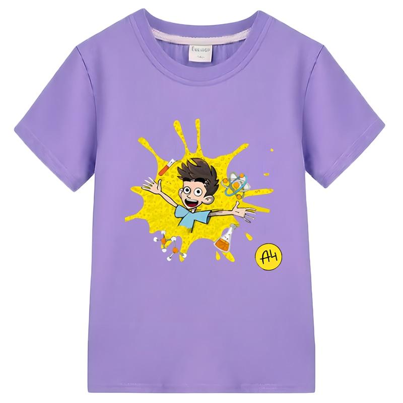 

Футболка с рисунком Merch A4 Lamba для мальчиков и девочек, летние топы A4 для мальчиков 10 лет, одежда с короткими рукавами y2k для девочек, футболка с рисунком аниме A4, футболка из 100% хлопка