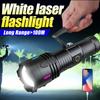Powerful Super Long Range LED Flashlight Type-C Charging Strong Light 3 Modes Zoom Tactical Handlamp Outdoor Camping Lantern