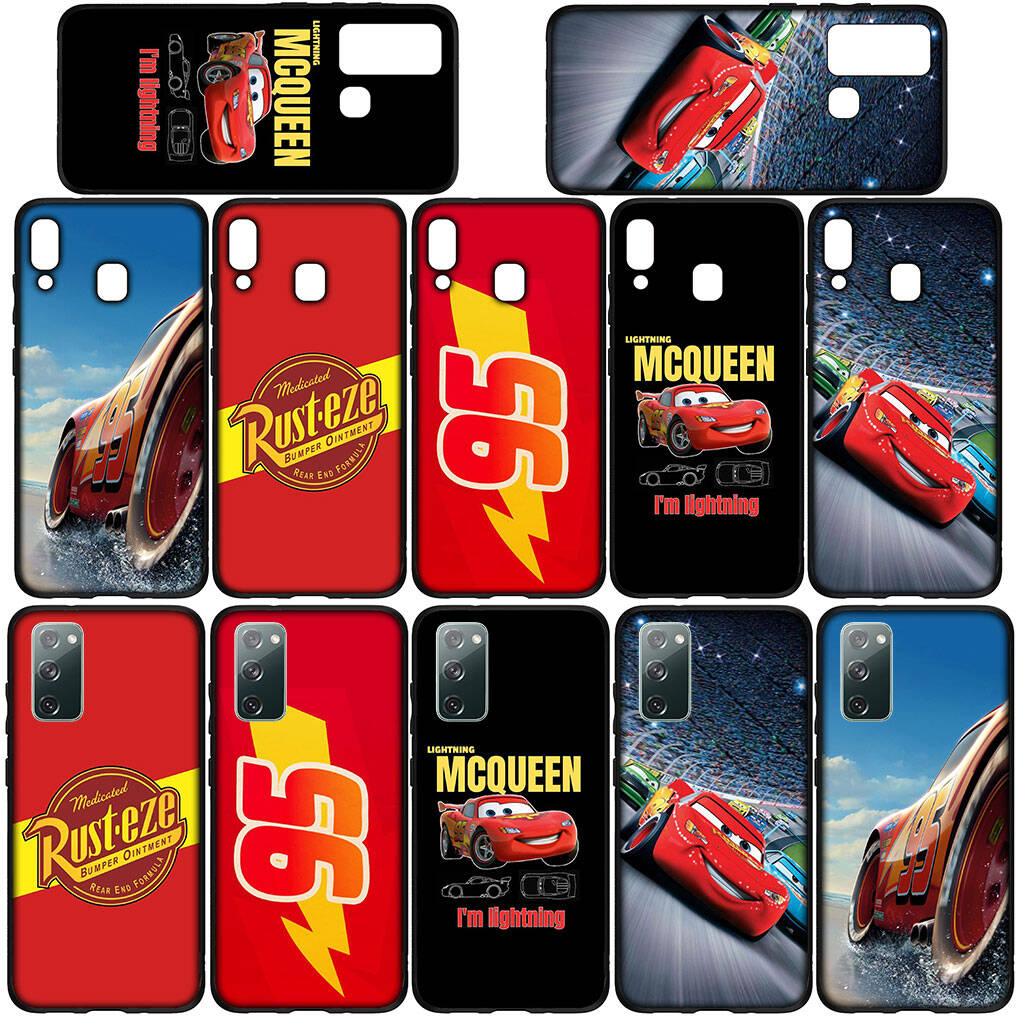 for Samsung Galaxy S25 S24 S23 S22 Ultra FE Plus A17 A37 A57 A56 A55 A06 A16 A15 A36 A26 A35 A05 A25 A54 A34 Phone Case Cars Lightning McQueen Cartoon