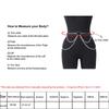 PU Leathet Chain Belt For Women sexy body chain goth  Adjustable Waist Belt for Party Cosplay