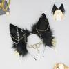 Dark Exotic Jackal Ears Headband Anubis cos Headgear Egyptian Exotic Jackal Ears KC